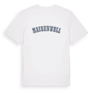 Maidenwell college t-shirt – ekologisk bomull t-shirt från Pinshirt