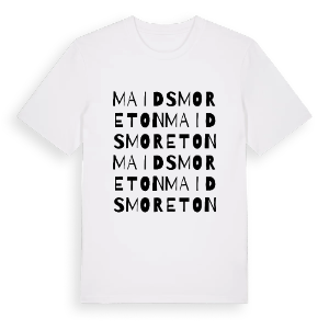Maids Moreton ordlek t-shirt – ekologisk bomull t-shirt från Pinshirt