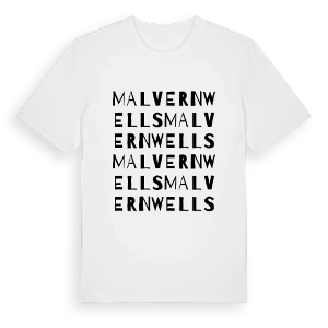 Malvern Wells ordlek t-shirt – ekologisk bomull t-shirt från Pinshirt