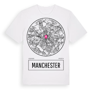 Manchester t-shirt – ekologisk bomull t-shirt från Pinshirt
