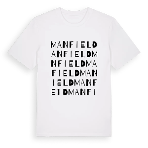 Manfield ordlek t-shirt – ekologisk bomull t-shirt från Pinshirt