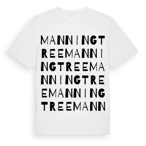 Manningtree ordlek t-shirt – ekologisk bomull t-shirt från Pinshirt