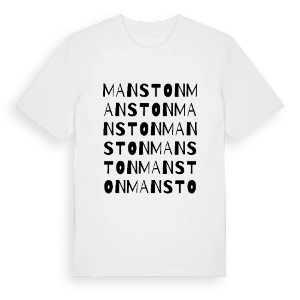 Manston ordlek t-shirt – ekologisk bomull t-shirt från Pinshirt