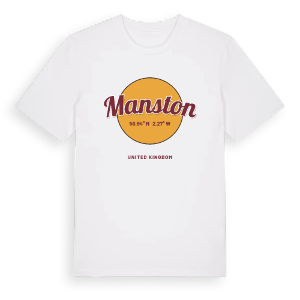 Manston cirkel t-shirt – ekologisk bomull t-shirt från Pinshirt