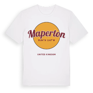 Maperton cirkel t-shirt – ekologisk bomull t-shirt från Pinshirt