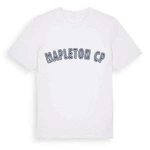 Mapleton CP college t-shirt – ekologisk bomull t-shirt från Pinshirt