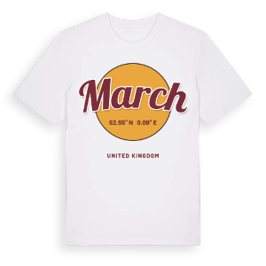 March cirkel t-shirt – ekologisk bomull t-shirt från Pinshirt