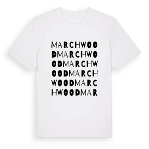 Marchwood ordlek t-shirt – ekologisk bomull t-shirt från Pinshirt