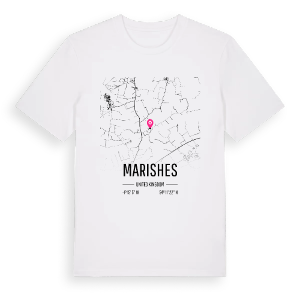 Marishes karta t-shirt – ekologisk bomull t-shirt från Pinshirt