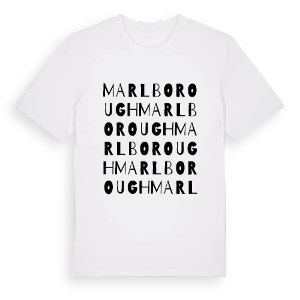 Marlborough ordlek t-shirt – ekologisk bomull t-shirt från Pinshirt