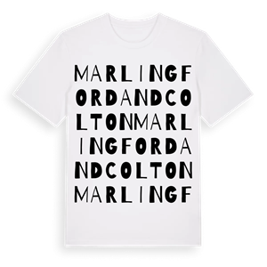 Marlingford and Colton ordlek t-shirt – ekologisk bomull t-shirt från Pinshirt