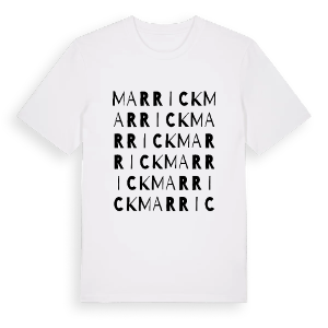 Marrick ordlek t-shirt – ekologisk bomull t-shirt från Pinshirt