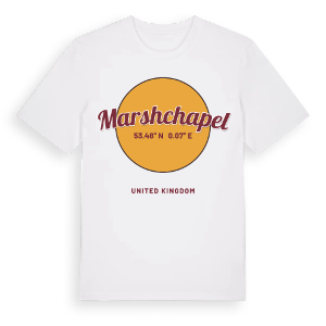 Marshchapel cirkel t-shirt – ekologisk bomull t-shirt från Pinshirt