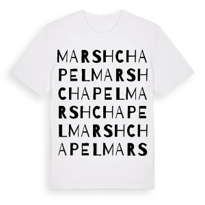 Marshchapel ordlek t-shirt – ekologisk bomull t-shirt från Pinshirt
