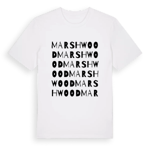 Marshwood ordlek t-shirt – ekologisk bomull t-shirt från Pinshirt