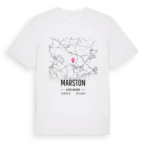Marston karta t-shirt – ekologisk bomull t-shirt från Pinshirt