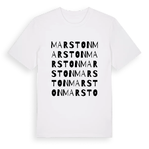 Marston ordlek t-shirt – ekologisk bomull t-shirt från Pinshirt