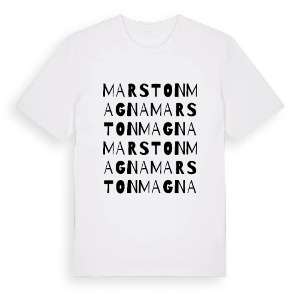 Marston Magna ordlek t-shirt – ekologisk bomull t-shirt från Pinshirt