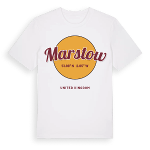 Marstow cirkel t-shirt – ekologisk bomull t-shirt från Pinshirt