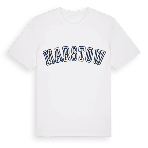 Marstow college t-shirt – ekologisk bomull t-shirt från Pinshirt