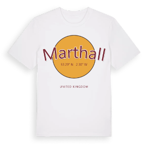 Marthall cirkel t-shirt – ekologisk bomull t-shirt från Pinshirt
