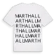 Marthall ordlek t-shirt