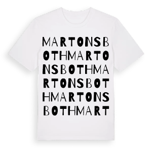 Martons Both ordlek t-shirt – ekologisk bomull t-shirt från Pinshirt