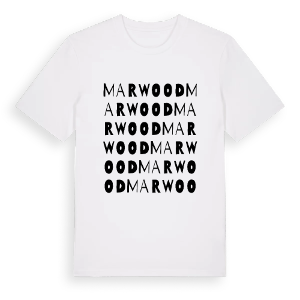 Marwood ordlek t-shirt – ekologisk bomull t-shirt från Pinshirt
