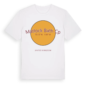Matlock Bath CP cirkel t-shirt – ekologisk bomull t-shirt från Pinshirt