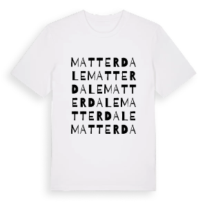 Matterdale ordlek t-shirt – ekologisk bomull t-shirt från Pinshirt