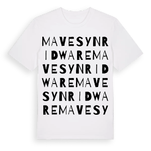 Mavesyn Ridware ordlek t-shirt – ekologisk bomull t-shirt från Pinshirt