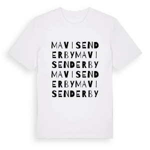 Mavis Enderby ordlek t-shirt – ekologisk bomull t-shirt från Pinshirt