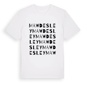 Mawdesley ordlek t-shirt – ekologisk bomull t-shirt från Pinshirt