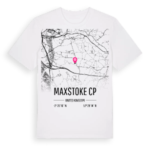 Maxstoke CP karta t-shirt – ekologisk bomull t-shirt från Pinshirt