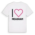 Jag älskar Measham t-shirt stort tryck