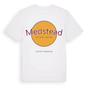 Medstead cirkel t-shirt – ekologisk bomull t-shirt från Pinshirt