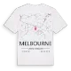 Melbourne karta t-shirt