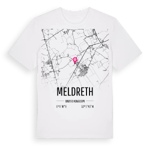 Meldreth karta t-shirt – ekologisk bomull t-shirt från Pinshirt