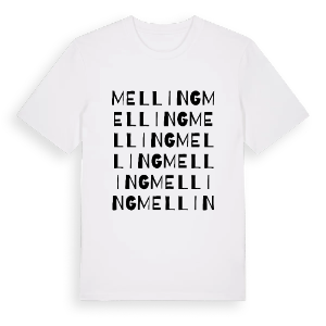Melling ordlek t-shirt – ekologisk bomull t-shirt från Pinshirt