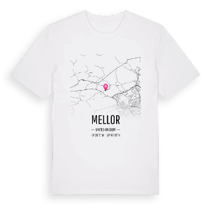 Mellor karta t-shirt – ekologisk bomull t-shirt från Pinshirt