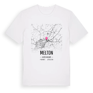 Melton karta t-shirt – ekologisk bomull t-shirt från Pinshirt