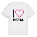 Jag älskar Mepal t-shirt stort tryck