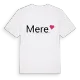 Mere hjärta t-shirt
