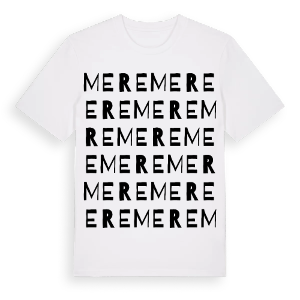 Mere ordlek t-shirt – ekologisk bomull t-shirt från Pinshirt