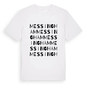 Messingham ordlek t-shirt – ekologisk bomull t-shirt från Pinshirt