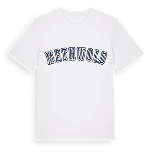 Methwold college t-shirt – ekologisk bomull t-shirt från Pinshirt