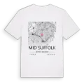 Mid Suffolk karta t-shirt