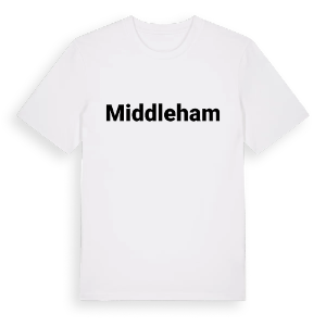 Middleham fetstil t-shirt – ekologisk bomull t-shirt från Pinshirt