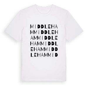 Middleham ordlek t-shirt – ekologisk bomull t-shirt från Pinshirt