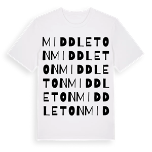 Middleton ordlek t-shirt – ekologisk bomull t-shirt från Pinshirt
